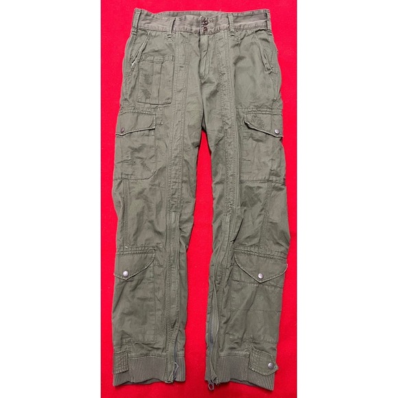 Polo Ralph Lauren Cargo Pants Olive Green Mens Size 33x32 Utility Tactical